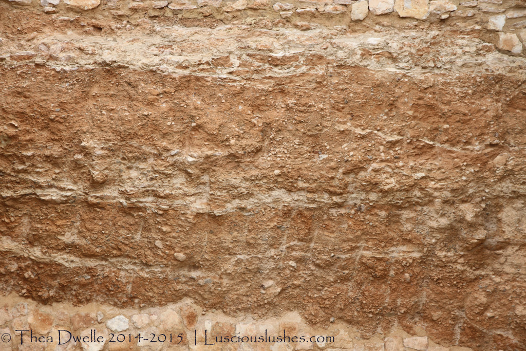 soil strata at Sierra Salinas