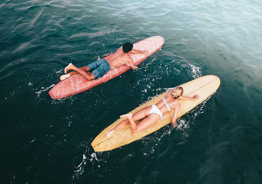 Ocean Surfing Couples